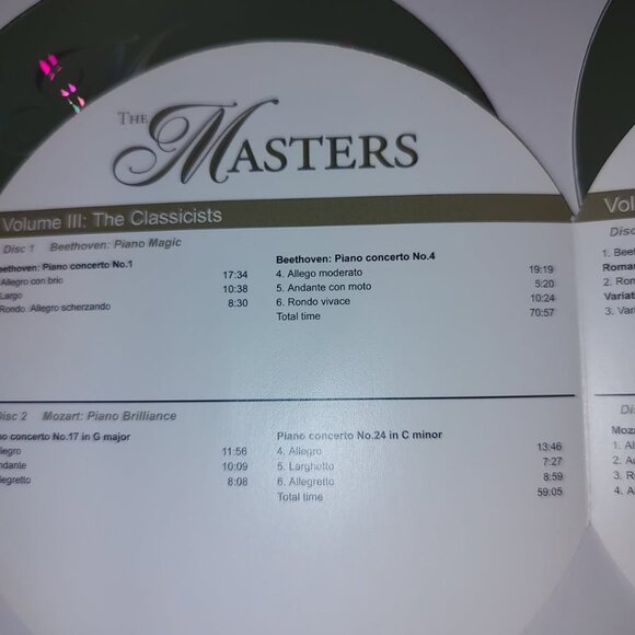 Classical Piano (Missing Disc 3) & "The Masters" Loose 16 CD Collection-AS IS - Picture 4 of 12
